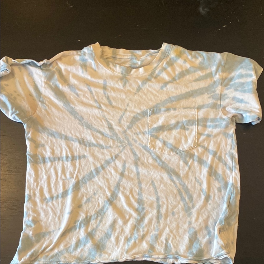 Blue Tie-Dye Women’s Cropped T-Shirt